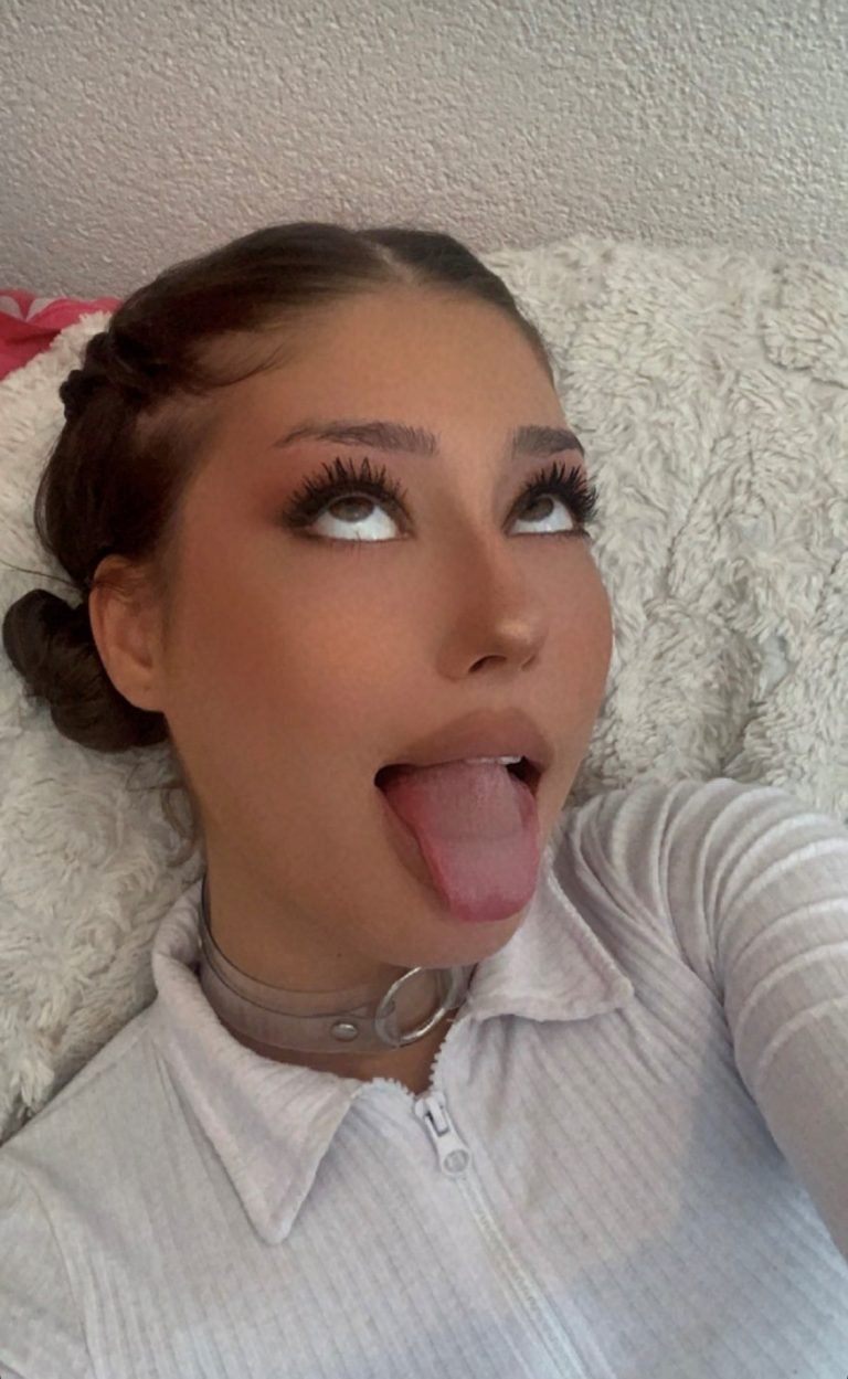 Ahegao face with naughty necklace