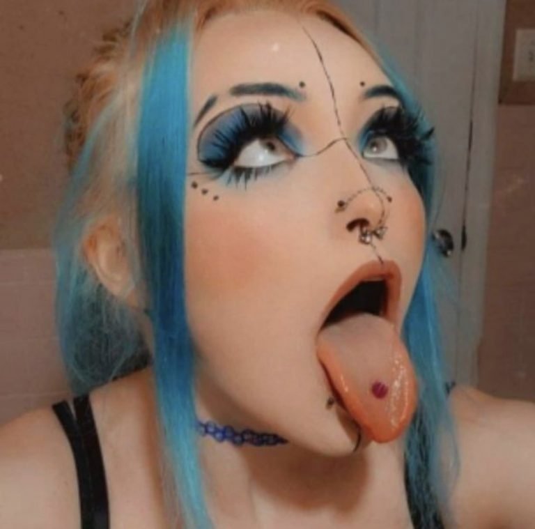All blue ahegao face