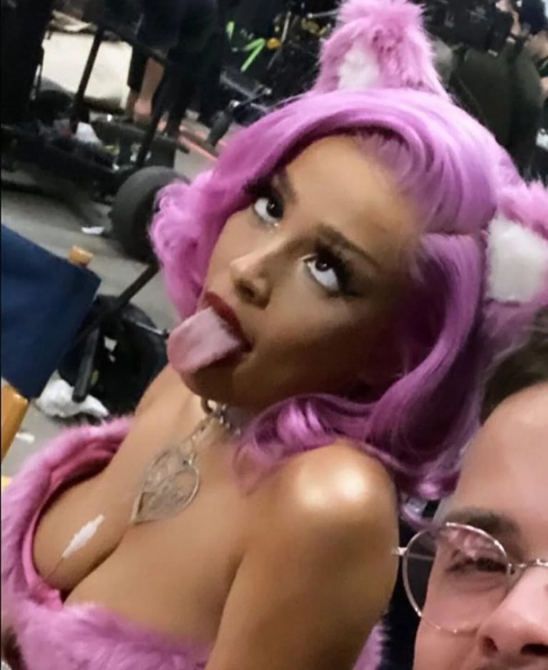 Selfie with an ahegao girl