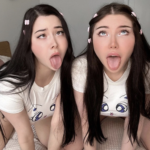 Audrey and Sadie ahegao