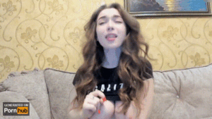 Ahegao gif drool on my little tongue