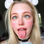 Expressive Moment with Funny Grimace