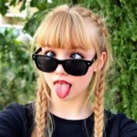 Girl Making a Whimsical Face