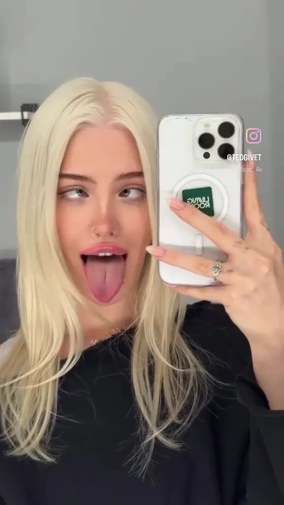 Beautiful Slavic blonde girl ahegao porn
